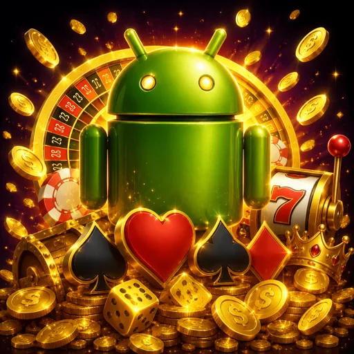Aplicativo do cassino aberto em celular Android