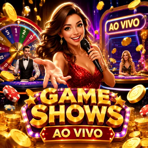 Game show de cassino ao vivo com apresentador e roda de prêmios multiplicadores