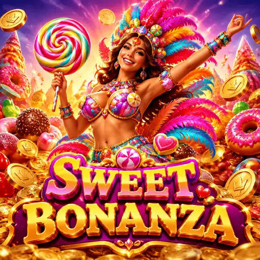 Tela do jogo Sweet Bonanza com doces e giros grátis de multiplicador
